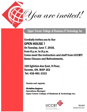 UCCBT s Open House