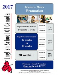 February March 2017 Promotion