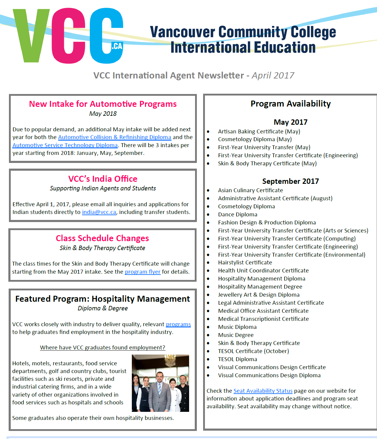 VCC news letter