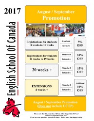 August and September Promotion