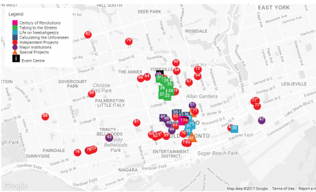 Event Map Nuit Blanche Toronto