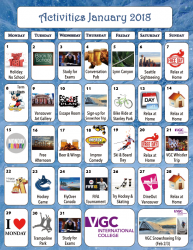VGC Activity Calendar - Jan 2018